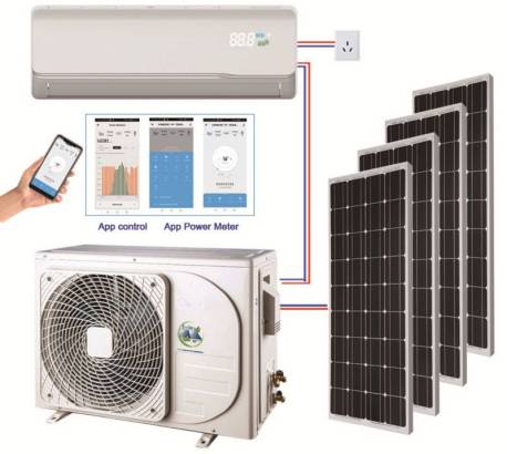 Solar AC/DC hybrid air conditioner